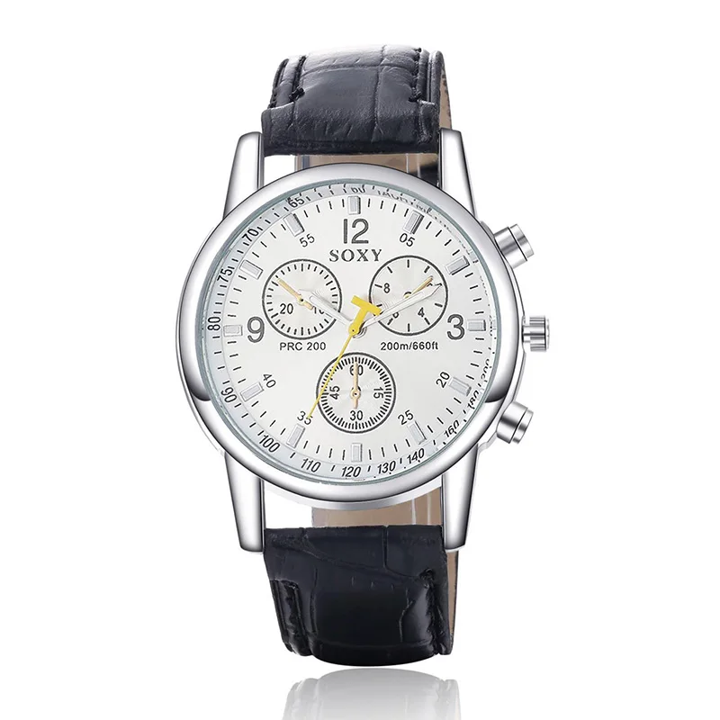 2015 новинка люксовый бренд часы geneva мужчины кожаные ремни высокое качество