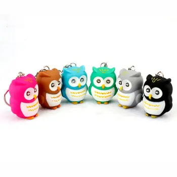 1PCS Kid Owl Design Sound Cartoon Figures Keychain With 7 Colors LED Flashlight Toy Gifts New
1PCS Kid Owl Design Sound Cartoon Figures Keychain With 7 Colors LED Flashlight Toy Gifts New