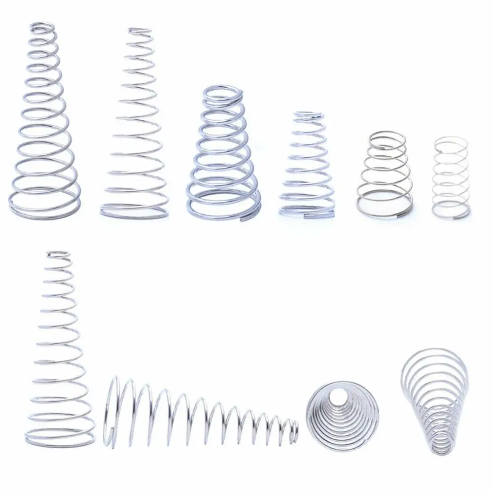 3Pcs 304 Stainless Steel Conical Cone Compression Spring Tower Springs Taper Pressure Spring Wire Diameter 1.2-1.5mm
3Pcs 304 Stainless Steel Conical Cone Compression Spring Tower Springs Taper Pressure Spring Wire Diameter 1.2-1.5mm