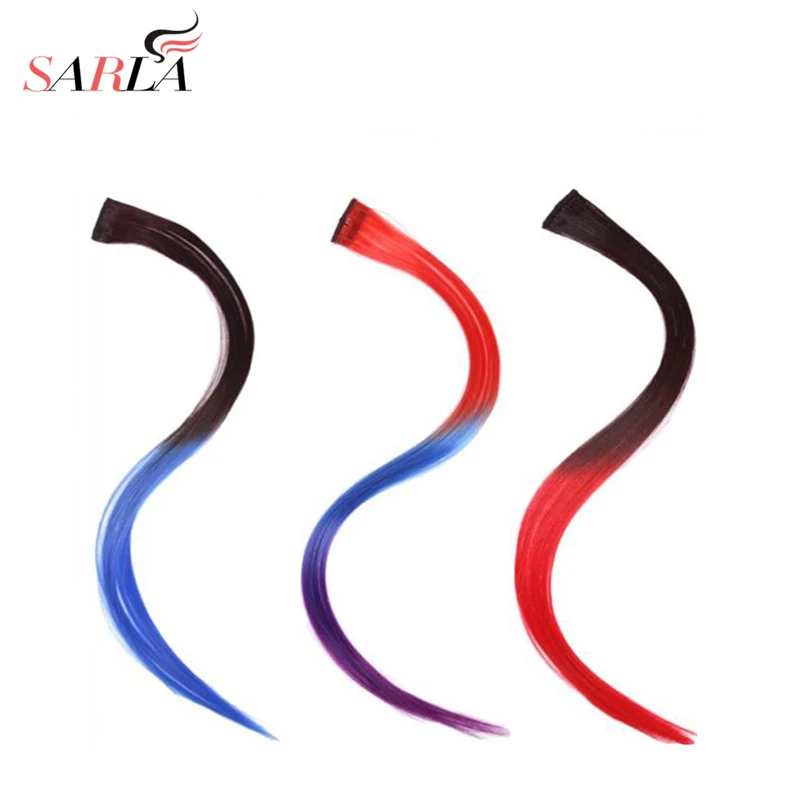 SARLA 1PC 20'' Straight Synthetic High Temperature Fiber Clip In One Piece Ombre Hair Extensions Gradient Hairpiece
SARLA 1PC 20'' Straight Synthetic High Temperature Fiber Clip In One Piece Ombre Hair Extensions Gradient Hairpiece