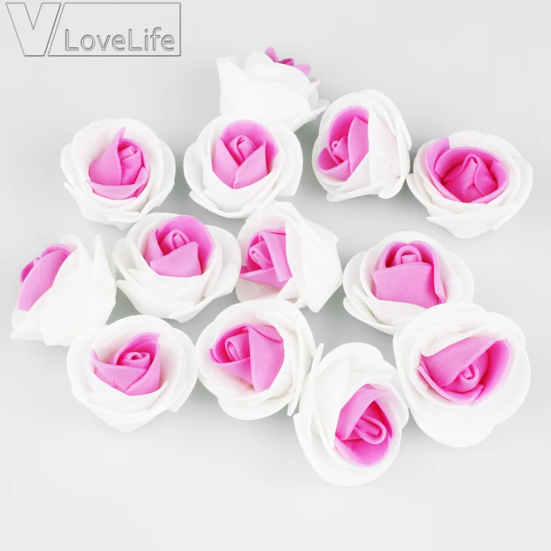 200Pcs 3-4cm Mini Artificial Flower PE Foam Rose Heads With Leaves Handmade Bouquet DIY Wreath Supplies Wedding Party Decoration
200Pcs 3-4cm Mini Artificial Flower PE Foam Rose Heads With Leaves Handmade Bouquet DIY Wreath Supplies Wedding Party Decoration