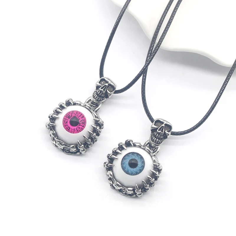 Vintage-Demon-Eye-Necklaces-Pendants-Punk-Skull-Pendant-Men-Personalized-Evil-Eyes-Skeleton-Leather-Rope-Chain (3)