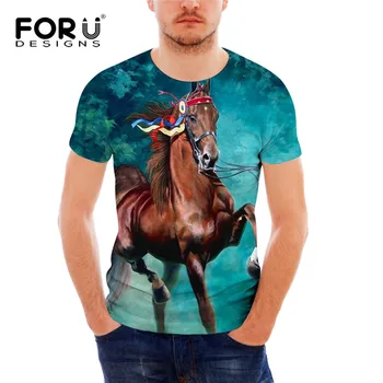 FORUDESIGNS Crazy 3D Horse Printed Men T Shirt Brand Designer O-neck Top Tees for Male Casual Teens Boys Short Sleeve Tee Shirts
FORUDESIGNS Crazy 3D Horse Printed Men T Shirt Brand Designer O-neck Top Tees for Male Casual Teens Boys Short Sleeve Tee Shirts
