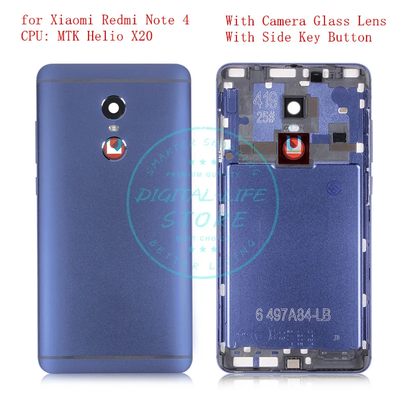 for Xiaomi Redmi Note 4 MTK Metal Battery Back Rear Cover Door Housing Replacement Repair Spare Parts Tested QC
for Xiaomi Redmi Note 4 MTK Metal Battery Back Rear Cover Door Housing Replacement Repair Spare Parts Tested QC