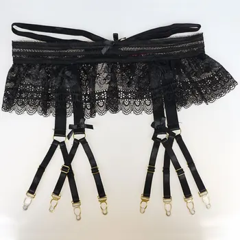 Sexy Garters Lace Women Sexy Suspender Belts Female Bow 8 Straps Gold Metal Buckles Garter Belts for Stockings GA1141
Sexy Garters Lace Women Sexy Suspender Belts Female Bow 8 Straps Gold Metal Buckles Garter Belts for Stockings GA1141