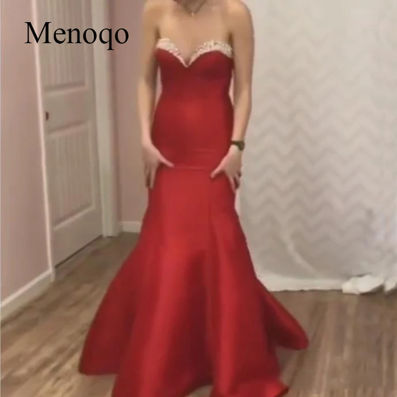 2019 Mermaid Sweetheart Long Prom Dress with Beaded Zipper Evening Dress for Women Formal Sweep Train Sleeveless Prom Gowns
2019 Mermaid Sweetheart Long Prom Dress with Beaded Zipper Evening Dress for Women Formal Sweep Train Sleeveless Prom Gowns