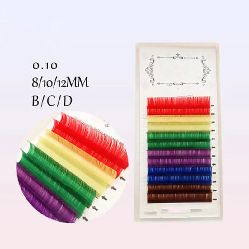 Natural Colorful Long Fake Eye Lashes 12 Rows Rainbow Handmade Thick False Eyelashes Makeup Cosmetic Beauty Extension Tools
Natural Colorful Long Fake Eye Lashes 12 Rows Rainbow Handmade Thick False Eyelashes Makeup Cosmetic Beauty Extension Tools