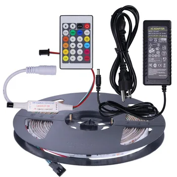WS2811 LED Strip Light 16.4ft 30 leds/m RGB DC12V Waterproof IP65 Digital Dream Color Addressable LED Strip with 24Key+Adapter
WS2811 LED Strip Light 16.4ft 30 leds/m RGB DC12V Waterproof IP65 Digital Dream Color Addressable LED Strip with 24Key+Adapter