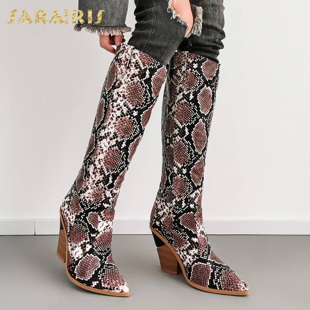 Plus Size 46 Fashion Top Quality Pointed Toe Knee High Boots women's Shoes Purple Snake High Heels Boots Female Shoes Woman
Plus Size 46 Fashion Top Quality Pointed Toe Knee High Boots women's Shoes Purple Snake High Heels Boots Female Shoes Woman