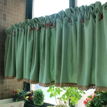 Free shipping Pastoral cotton brown or white bow lace coffee curtain kitchen curtains for living room bedroom green customized
Free shipping Pastoral cotton brown or white bow lace coffee curtain kitchen curtains for living room bedroom green customized