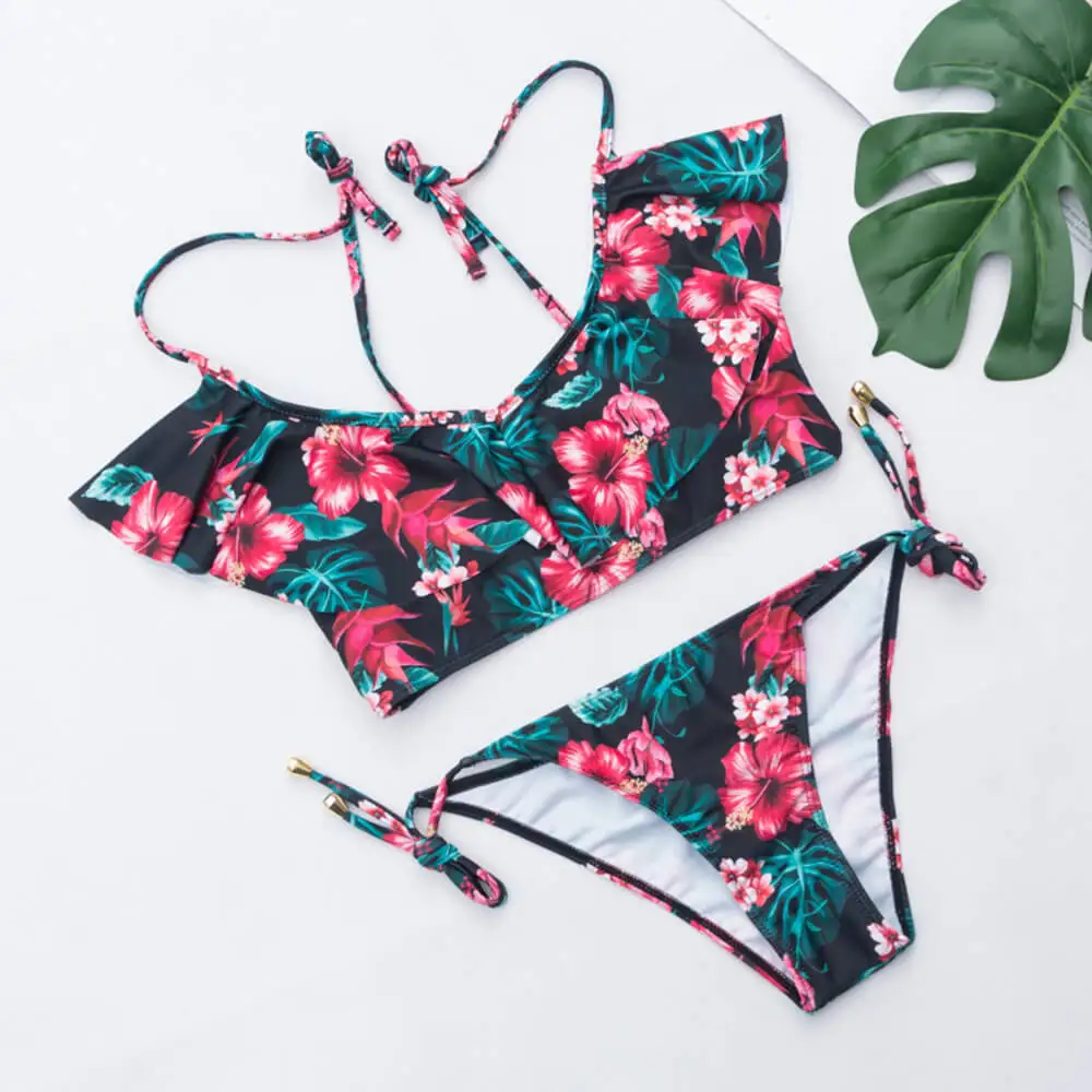 Tropical Hem Sexy Bikinis set 14