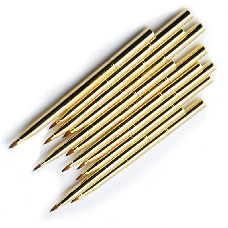 1 Pc Retractable Double Head Eyes Lip Brush Pen Golden Handle Eyeliner Lipstick Lipgloss Applicator Professional Makeup Brush
1 Pc Retractable Double Head Eyes Lip Brush Pen Golden Handle Eyeliner Lipstick Lipgloss Applicator Professional Makeup Brush