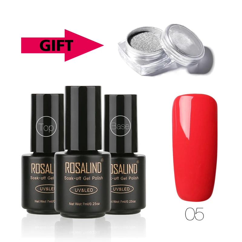 ROSALIND Buy 3 Get 1 Gift Solid Color Series Gel Polish Soak Off UV Nail Polish Kits Semi Permanent Nail Varnish Set
ROSALIND Buy 3 Get 1 Gift Solid Color Series Gel Polish Soak Off UV Nail Polish Kits Semi Permanent Nail Varnish Set