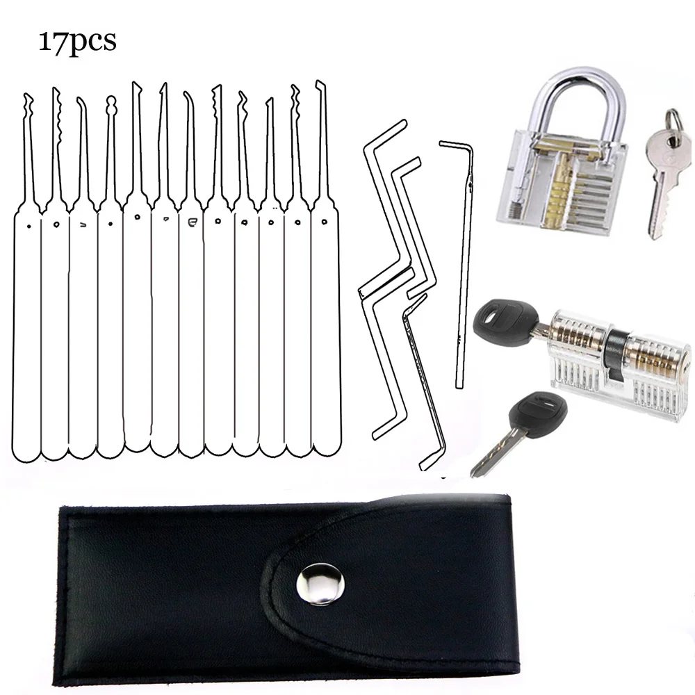 Hot Sale!!! 2019 Best Locksmith Tool 17pcs Tool Set with 2pcs Transparent Pick Practice Lock for Training ,Great Gift for Men
Hot Sale!!! 2019 Best Locksmith Tool 17pcs Tool Set with 2pcs Transparent Pick Practice Lock for Training ,Great Gift for Men
