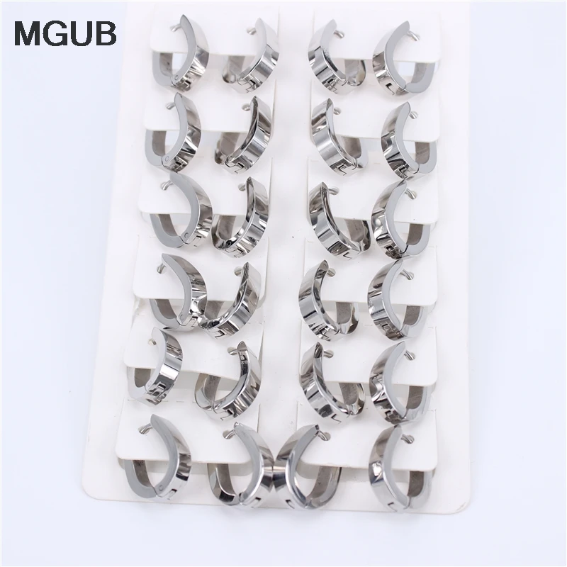Factory Price Stainless Steel Hoop Earring Set For Women Simple Punk Style oval Earrings Party Jewelry Gift 12 pair /lot LH740
Factory Price Stainless Steel Hoop Earring Set For Women Simple Punk Style oval Earrings Party Jewelry Gift 12 pair /lot LH740
