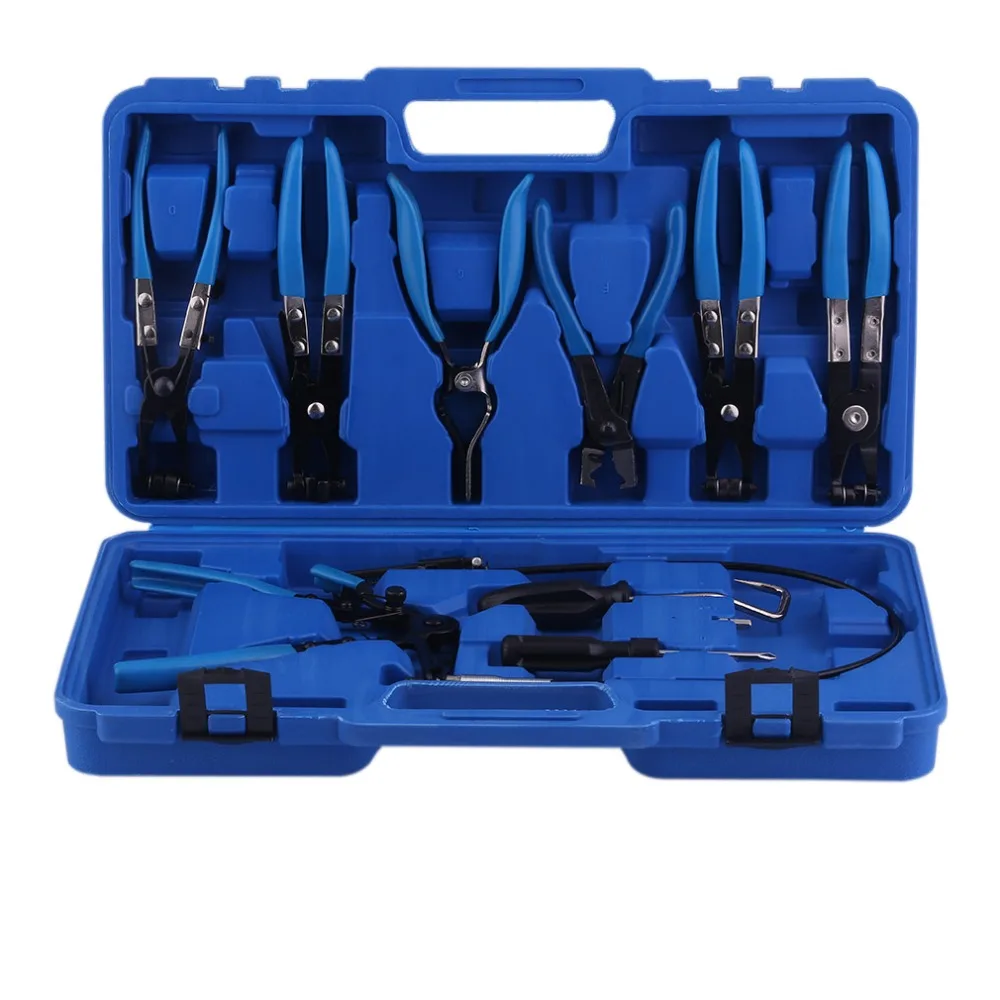 9pcs/Sets Automobile Cars Hose Clamp Ring Pliers Flexible Cable Plier Mechanical Auto Vehicles Tool Repair Kit J3536C 
9pcs/Sets Automobile Cars Hose Clamp Ring Pliers Flexible Cable Plier Mechanical Auto Vehicles Tool Repair Kit J3536C