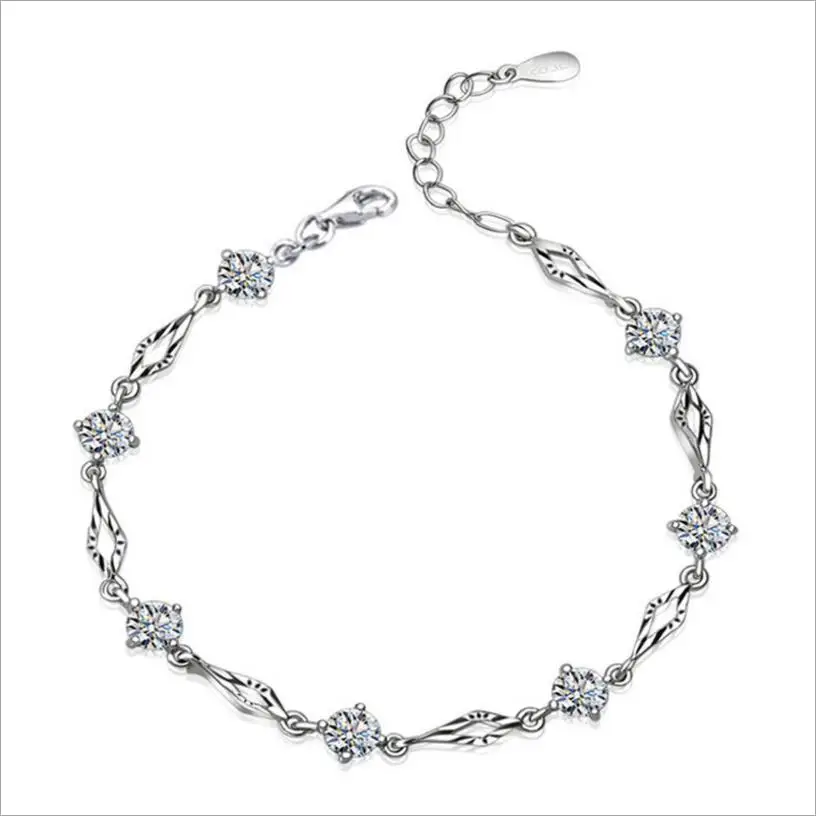 TJP Shiny Clear Crystal Stones Female Bracelets Accessories Fashion 925 Silver Bracelets For Women Wedding Engagement Bijou Hot
TJP Shiny Clear Crystal Stones Female Bracelets Accessories Fashion 925 Silver Bracelets For Women Wedding Engagement Bijou Hot