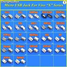 ChengHaoRan Micro USB Jack conector de puerto de carga para VIVO X21i X21 X20 X9S X9 X7 X6S X6 más X5 y85 Y79 Y75A Y55 V3 Z1(China)