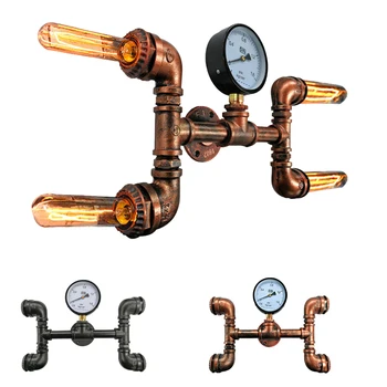 Retro Industrial wind wrought iron water pipe wall light personality creative decoration 4 heads wall lamp For study cafe Bar
Retro Industrial wind wrought iron water pipe wall light personality creative decoration 4 heads wall lamp For study cafe Bar