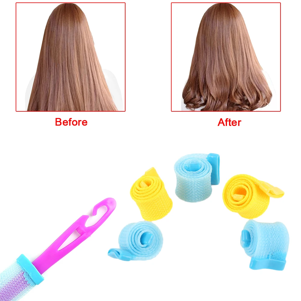 14pcs/set No Damage DIY Magic Hair Curlers Lady Styling Rollers Kit 6 Yellow+6 Blue Hair Curlers+2 Hair Hook Spiral Ringlets
14pcs/set No Damage DIY Magic Hair Curlers Lady Styling Rollers Kit 6 Yellow+6 Blue Hair Curlers+2 Hair Hook Spiral Ringlets