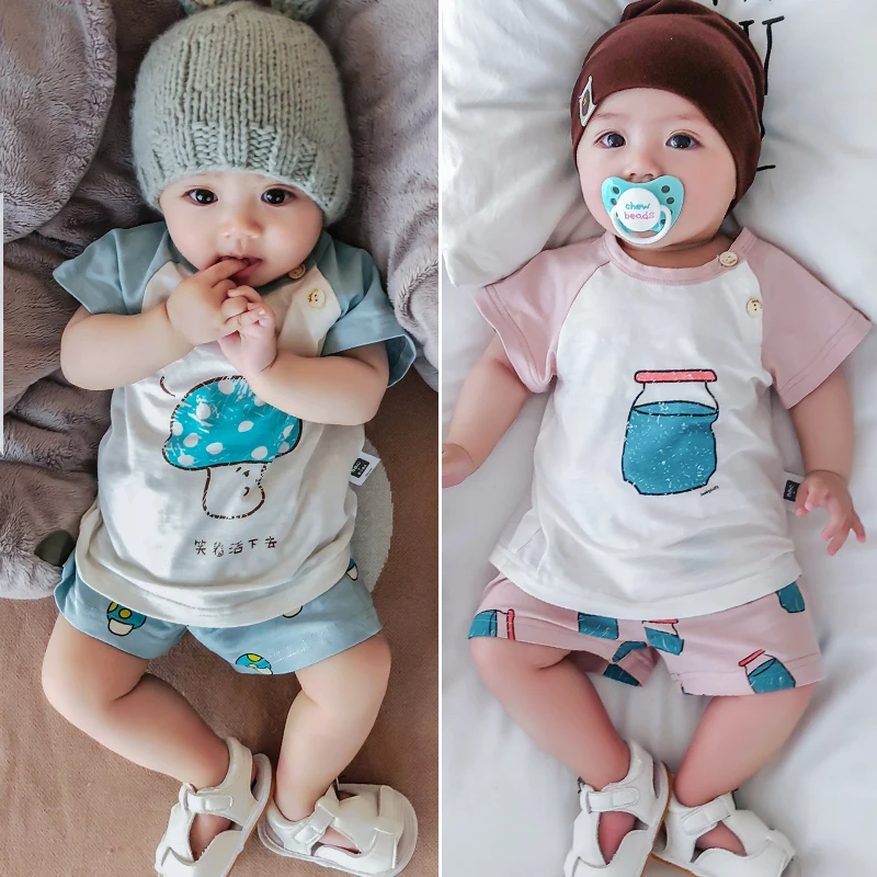 Lemonmiyu 2pcs Summer Baby Sets Cartoon Print Newborn Clothing Sets Infants Cotton Suits Short Tops And Pants Fashion Sets
Lemonmiyu 2pcs Summer Baby Sets Cartoon Print Newborn Clothing Sets Infants Cotton Suits Short Tops And Pants Fashion Sets