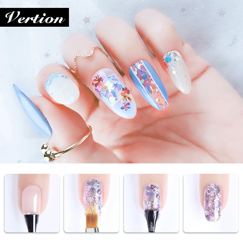 Verntion Glitter LED Glitter Bling Gel Lacquer Sequin Glitter Manicure Shiny Polish Vernis Semi Diamond Nail Gel Varnish White
Verntion Glitter LED Glitter Bling Gel Lacquer Sequin Glitter Manicure Shiny Polish Vernis Semi Diamond Nail Gel Varnish White