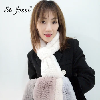 ST.Jessi 2019 Women's New Popular Handmade Knitted Real Rex Rabbit Fur Scarf Genuine Natural Neck Warmer Scarves Free Shipping
ST.Jessi 2019 Women's New Popular Handmade Knitted Real Rex Rabbit Fur Scarf Genuine Natural Neck Warmer Scarves Free Shipping