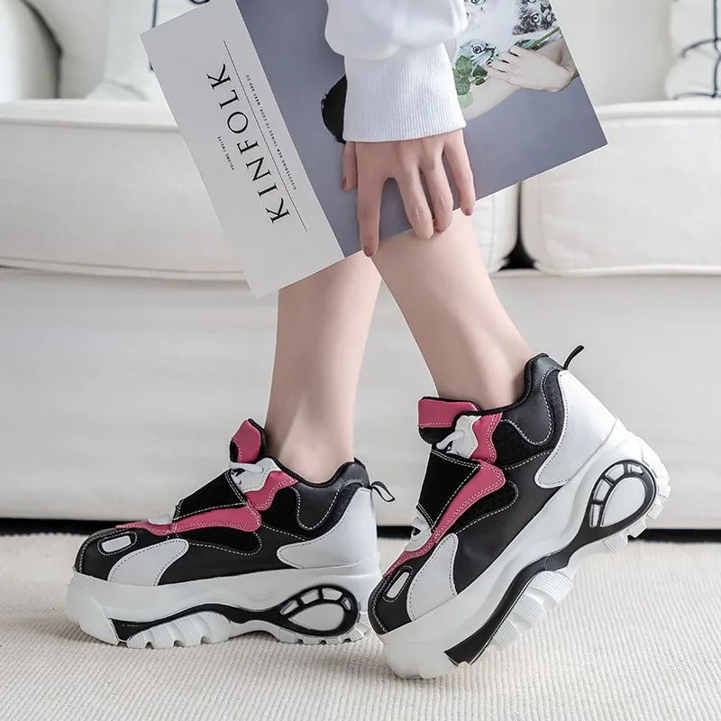 Bomlight Pink Platform Casual Shoes Woman Height Increasing Sneakers For Women Creeper Walking Shoe Female Leather Zapatos Mujer
Bomlight Pink Platform Casual Shoes Woman Height Increasing Sneakers For Women Creeper Walking Shoe Female Leather Zapatos Mujer