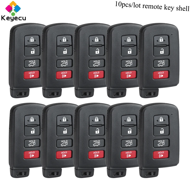 KEYECU 10PCS/Lot Replacement Smart Remote Control Car Key Shell Case Cover With 3+1/ 4 Button - FOB for Toyota Camry Avalon RAV4
KEYECU 10PCS/Lot Replacement Smart Remote Control Car Key Shell Case Cover With 3+1/ 4 Button - FOB for Toyota Camry Avalon RAV4