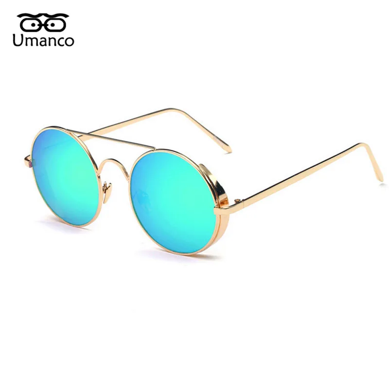 Umanco 8 Colors Dazzling Mirror Round Steampunk Sunglasses Women Men Gold/Silver Metal Frame Vintage Driving Eyewear Goggles
Umanco 8 Colors Dazzling Mirror Round Steampunk Sunglasses Women Men Gold/Silver Metal Frame Vintage Driving Eyewear Goggles