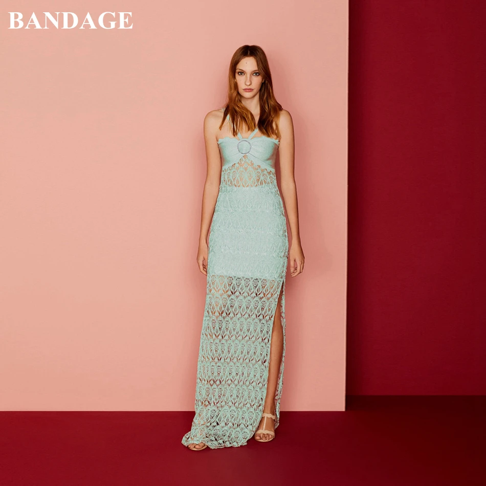 BANDAGE Autumn Halter Lace Bandage Dress Women Long Gown Evening Party Dresses Sexy Side Split Bodycon Vestidos Maxi Dress
BANDAGE Autumn Halter Lace Bandage Dress Women Long Gown Evening Party Dresses Sexy Side Split Bodycon Vestidos Maxi Dress