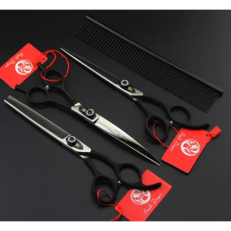 Professional Pet Scissors Set 7.0 inch Straight Thinning Curved Scissors +Steel Comb Dog Grooming Shears Hair Cutting Scissors
Professional Pet Scissors Set 7.0 inch Straight Thinning Curved Scissors +Steel Comb Dog Grooming Shears Hair Cutting Scissors
