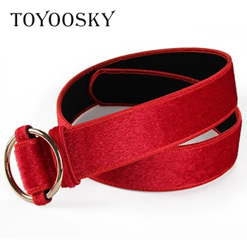 TOYOOSKY Luxury Women Belt PU Horsehair Solid Round Buckle Wide Waist Belt for Dress All-match High Quality Belt for Female 2019
TOYOOSKY Luxury Women Belt PU Horsehair Solid Round Buckle Wide Waist Belt for Dress All-match High Quality Belt for Female 2019