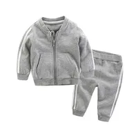 BibiCola childrens clothing sets spring autumn cotton sport sweatshirts+pants tracksuit set infant kids clothing outfits image