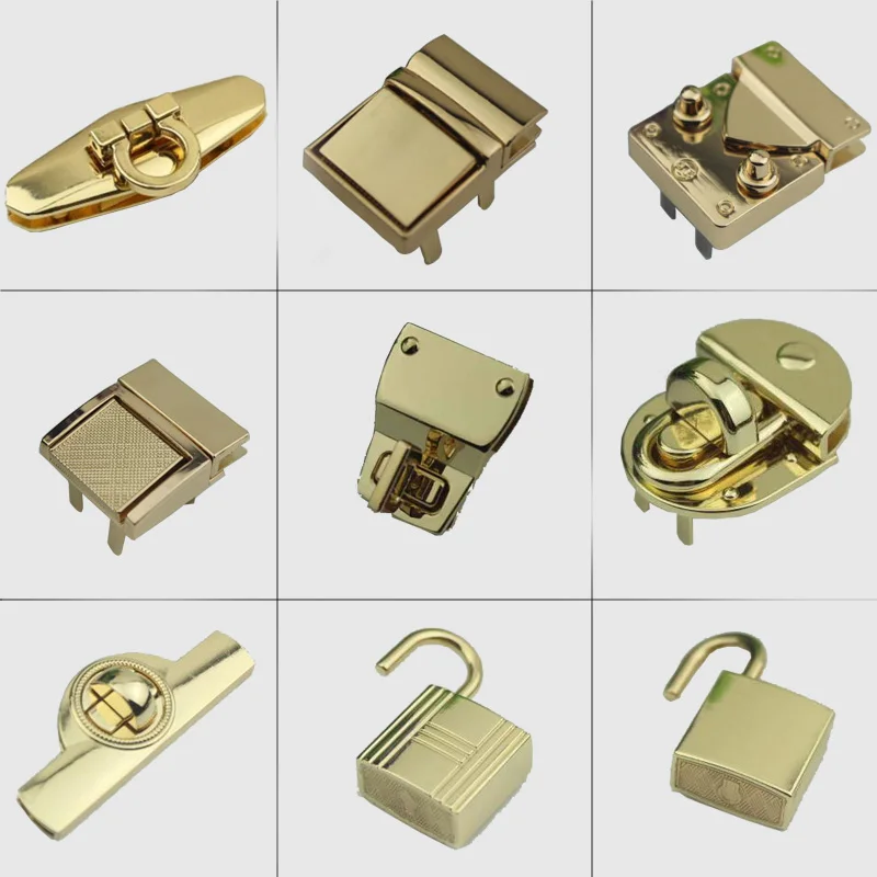 No key lock High-end Luggage hardware accessories Golden die-casting twist lock Mortise bag lock Automatic lock
No key lock High-end Luggage hardware accessories Golden die-casting twist lock Mortise bag lock Automatic lock