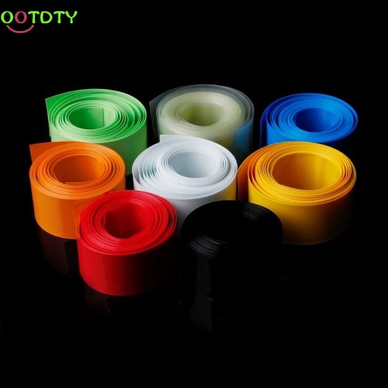 

1PC 5m PVC Heat Shrink Tubing Tube Wrap Kit For 18650 18500 Battery Flat Round 18.5mm 828 Promotion