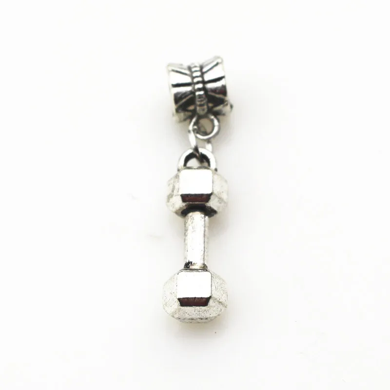 20pcs/lot dumbbell sports charms hanging charm big hole pendant beads fit brand bracelet diy dangle charms jewelry
20pcs/lot dumbbell sports charms hanging charm big hole pendant beads fit brand bracelet diy dangle charms jewelry