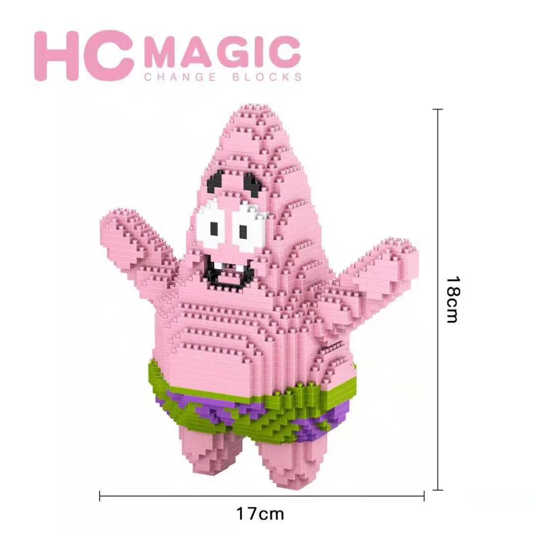 2019 new arrive Hc anime diamond building Patrick Star blocks plastic toy model 9008
2019 new arrive Hc anime diamond building Patrick Star blocks plastic toy model 9008