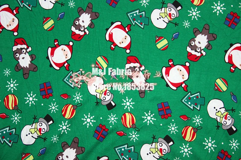 50*160cm Christmas Santa Claus snowma knitted cotton fabric For Sewing Fat Quilting Patchwork baby diy Shirt skirt Cloth Textile
50*160cm Christmas Santa Claus snowma knitted cotton fabric For Sewing Fat Quilting Patchwork baby diy Shirt skirt Cloth Textile