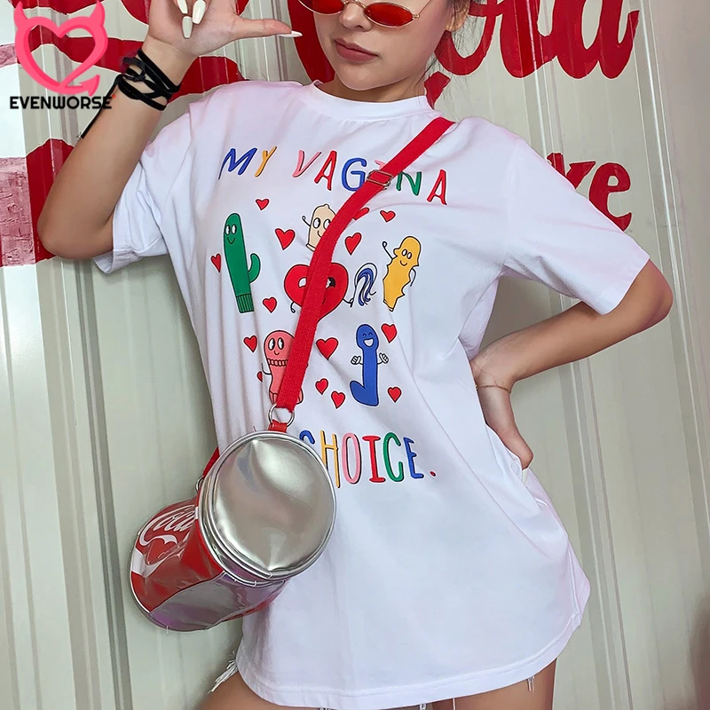 Evenworse 2019 summer tshirt women print letter O-neck lady long t-shirt short sleeve girls tees cotton casual
Evenworse 2019 summer tshirt women print letter O-neck lady long t-shirt short sleeve girls tees cotton casual