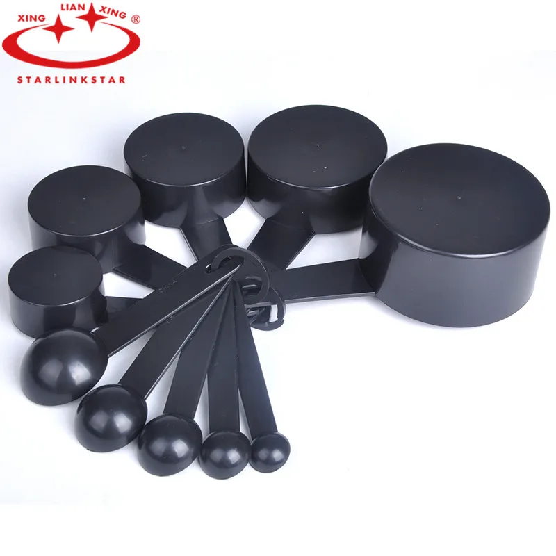 10pcs High Quality Black Plastic Measuring Spoons Cups Measuring Set Tools For Baking Coffee Sugar Salt Kitchen Tools
10pcs High Quality Black Plastic Measuring Spoons Cups Measuring Set Tools For Baking Coffee Sugar Salt Kitchen Tools