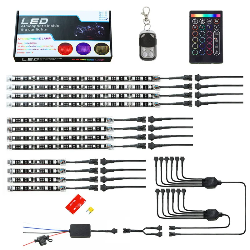 12Pcs Motorcycle LED Light Kit Strips, Atmosphere LED Lighting Strip, RGB Multicolor Accent Glow Neon Lights Lamp with Dual IR/R
12Pcs Motorcycle LED Light Kit Strips, Atmosphere LED Lighting Strip, RGB Multicolor Accent Glow Neon Lights Lamp with Dual IR/R