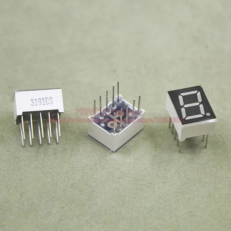 (10pcs/lot) 10 Pins 3911BR 0.39 Inch 1 Bit Digit 7 Segment Red LED Display Share Common Anode Digital Display
(10pcs/lot) 10 Pins 3911BR 0.39 Inch 1 Bit Digit 7 Segment Red LED Display Share Common Anode Digital Display