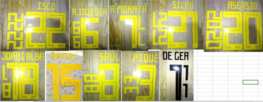 2018 home SERGIO RAMOS I.CASILLAS A.INIESTA SILVA SAUL FABREGAS MORATA PIQUE ISCO DE GEA nameset patch badge
2018 home SERGIO RAMOS I.CASILLAS A.INIESTA SILVA SAUL FABREGAS MORATA PIQUE ISCO DE GEA nameset patch badge