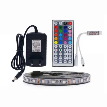 RGB LED Strip Light 5050 2835 LED Light rgb Leds tape diode ribbon Flexible Controller DC 12V Adapter
RGB LED Strip Light 5050 2835 LED Light rgb Leds tape diode ribbon Flexible Controller DC 12V Adapter