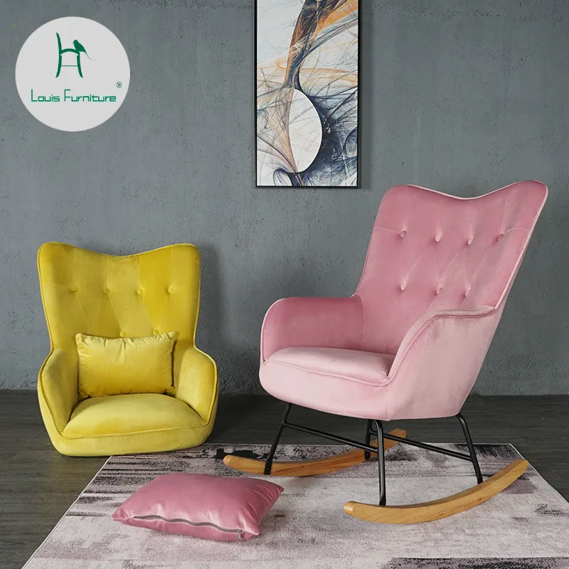 Louis Fashion Living Room Chairs Nordic Rocking Balcony Leisure Nap Lazy Person Modern Simple
Louis Fashion Living Room Chairs Nordic Rocking Balcony Leisure Nap Lazy Person Modern Simple
