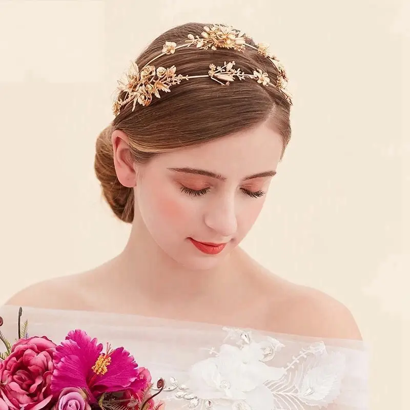 Vintage Baroque Gold Wedding Hair Accessories Flower Crown And Tiara Bridal Tiara Headband Leaves Hair Jewelry Bride Crown
Vintage Baroque Gold Wedding Hair Accessories Flower Crown And Tiara Bridal Tiara Headband Leaves Hair Jewelry Bride Crown