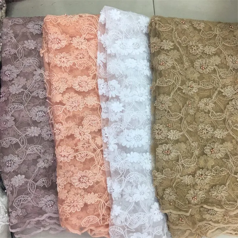 2019 High Quality African Lace Fabric Organza French Net Embroidery beads pink Tulle Lace Fabric For Nigerian Party Dress
2019 High Quality African Lace Fabric Organza French Net Embroidery beads pink Tulle Lace Fabric For Nigerian Party Dress