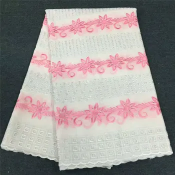 HFX White/Pink Dry Lace Fabrics Swiss Voile Lace in Switzerland African Cotton Embroidered Lace Fabrics for Women/Man L238-6
HFX White/Pink Dry Lace Fabrics Swiss Voile Lace in Switzerland African Cotton Embroidered Lace Fabrics for Women/Man L238-6