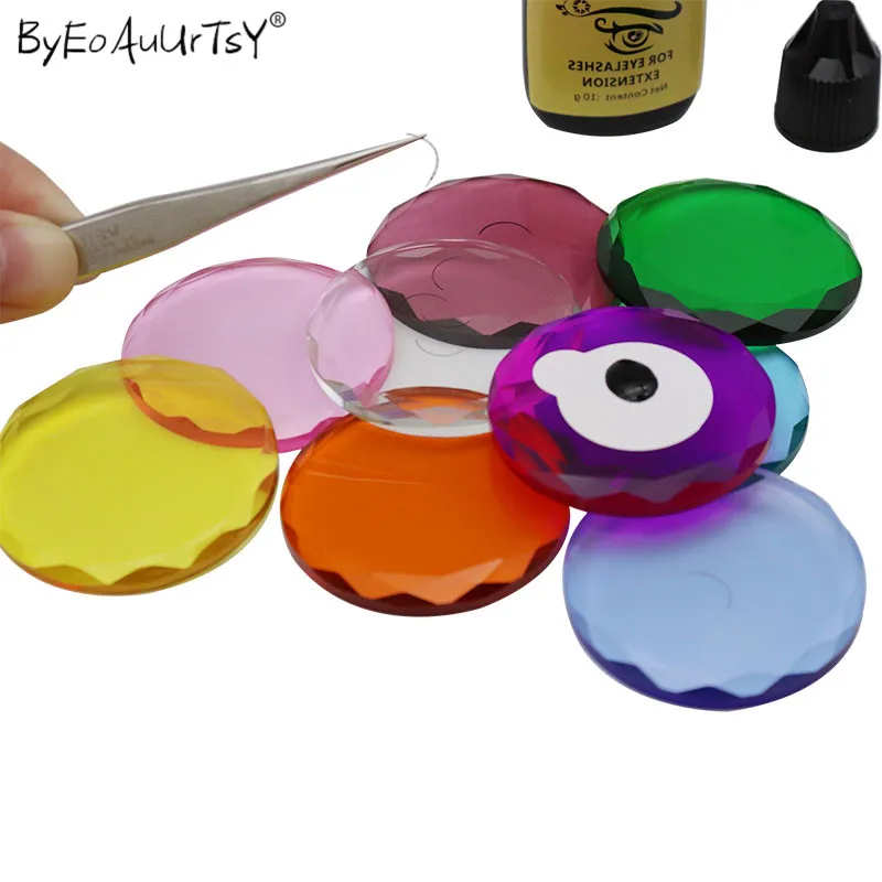 5pcs 9 Colors False Eyelash Extension Glue Pads for Lashes Makeup Crystal Glass Adhesive Glue Pallet Tools Multifaceted Cutting
5pcs 9 Colors False Eyelash Extension Glue Pads for Lashes Makeup Crystal Glass Adhesive Glue Pallet Tools Multifaceted Cutting